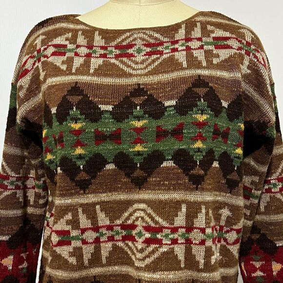 Denim & Supply Aztec Navajo Pattern Sweater XS Southwestern Cowgirl Cabincore - Picture 4 of 11